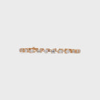 Mixed Shape Diamond Tennis Bracelet in 14K & 18K Gold
