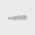 Nature Inspired Round Cut Diamond Wedding Ring