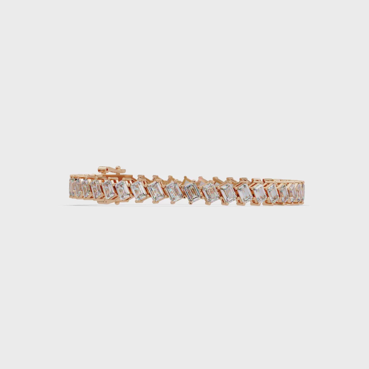 Luxury Emerald Cut Tennis Bracelet