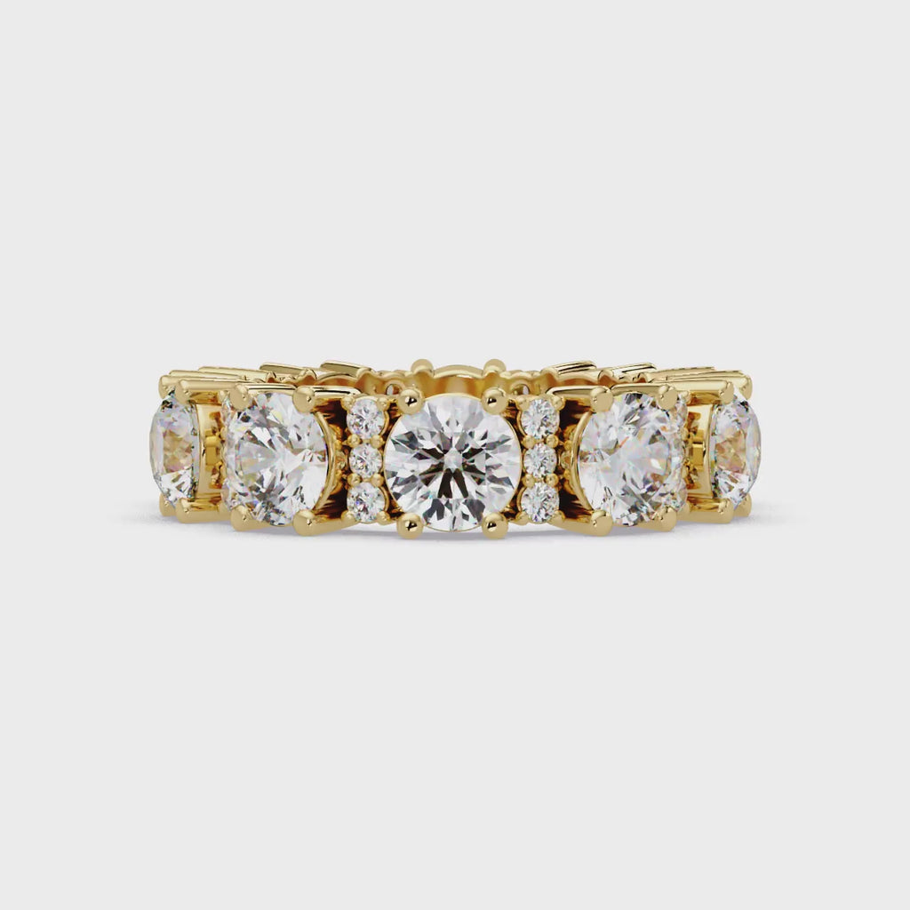 Round Cut Diamond Ladies Ring