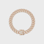 Iced Cuban Link Bracelet | Diamond-Studded Luxury Bracelet for Men & Women