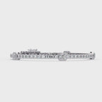 Asscher Diamond Station Tennis Bracelet