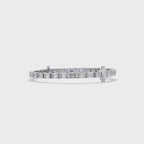 Luxury Two-Tone Tennis Bracelet with Marquise Center Stone