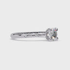 Floating Prong Solitaire Diamond Ring