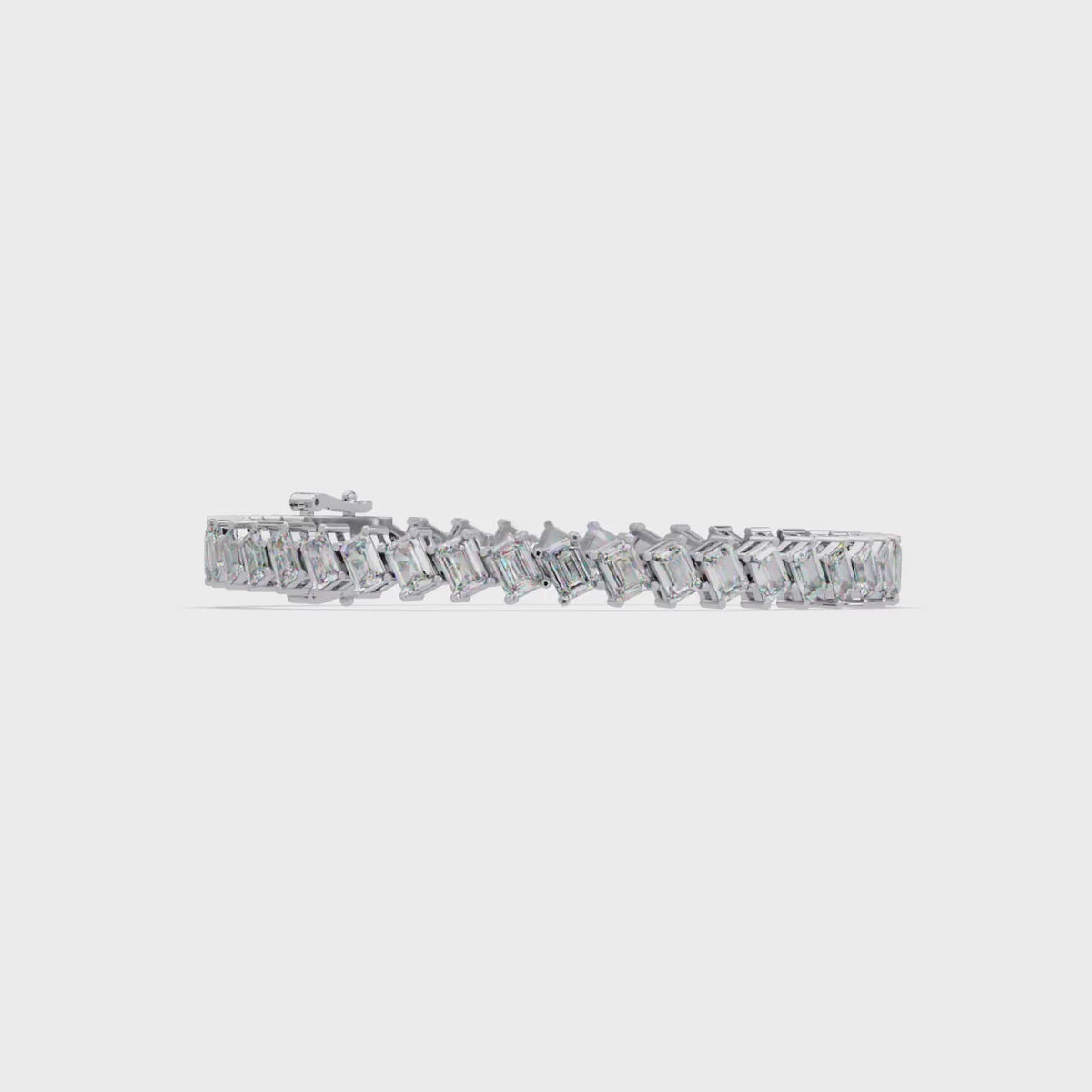 Luxury Emerald Cut Tennis Bracelet