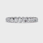 Round Cut Diamond Bezel Set Eternity Ring