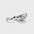 Minimalist Marquise Cut Solitaire Engagement Ring