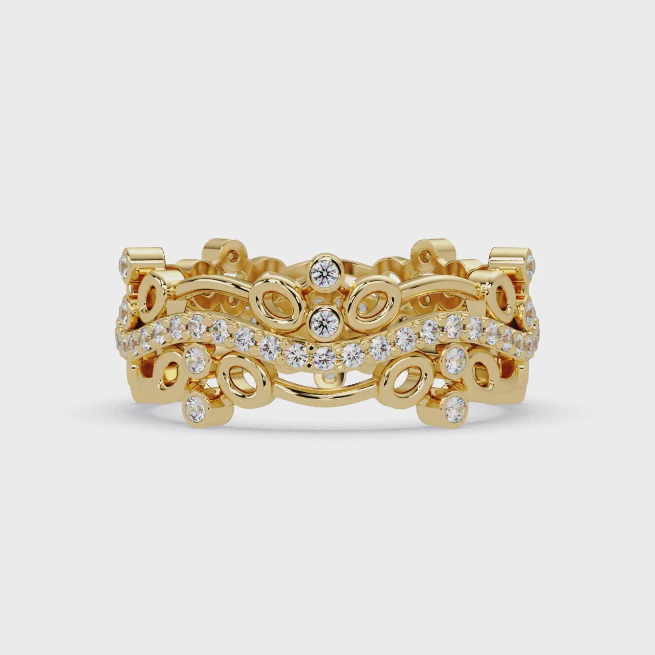 Vintage-Inspired Ornate Filigree Diamond Ring