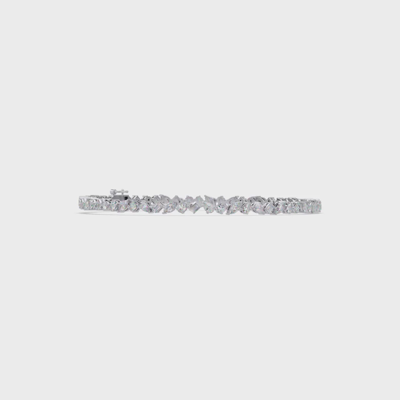 Multi Shape Lab Grown Diamond Tennis Bracelet – 5.19 CT