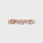 Luxury Pear & Hexagon Halo Diamond Tennis Bracelet