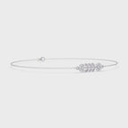 Nature Inspired Leaf & Floral Diamond Bracelet