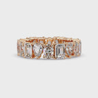 Multi-Shape Diamond Eternity Ladies Ring
