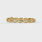 Round Diamond Open-Link Tennis Bracelet