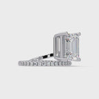Emerald Cut Solitaire Diamond Engagement Ring