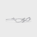 Infinity Heart Diamond Bracelet for Women