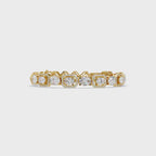 Luxury Oval & Cushion Halo Diamond Tennis Bracelet