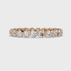 Round Cut Diamond Bezel Set Eternity Ring