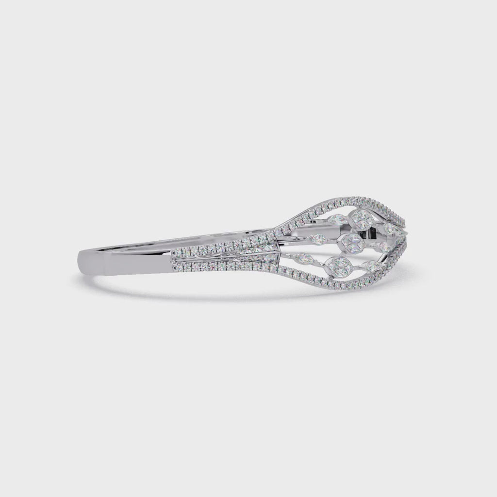 Openwork Marquise Diamond Bracelet