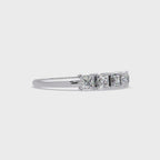 Princess Cut Diamond Wedding Band