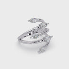 Marquise & Pear Diamond Multi-Row Wrap Ring