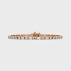 Round & Baguette Diamond Tennis Bracelet | Luxury Bracelet for Men & Women