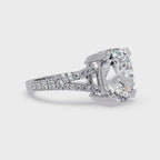 Vintage Cushion Cut Solitaire Engagement Ring