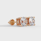 Round Brilliant Lab Grown Diamond Stud Earrings