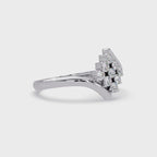 Round Diamond Cluster Engagement Ring