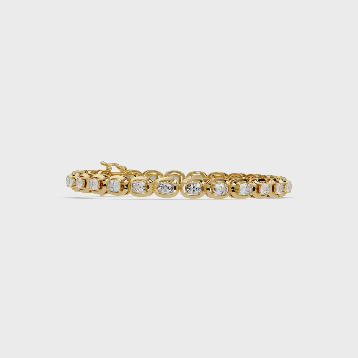 Luxury Oval Cut Diamond Tennis Bracelet