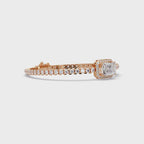 Emerald Cut Diamond Tennis Bracelet